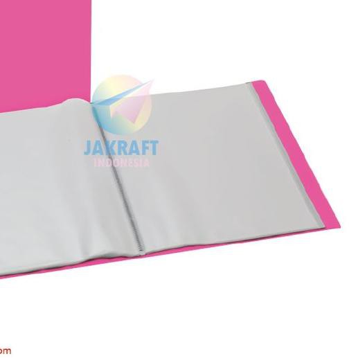 

Diskon / Clear Holder Folio F4 FC isi 60 Display Book (Merah Muda Pink) TERMURAH!...