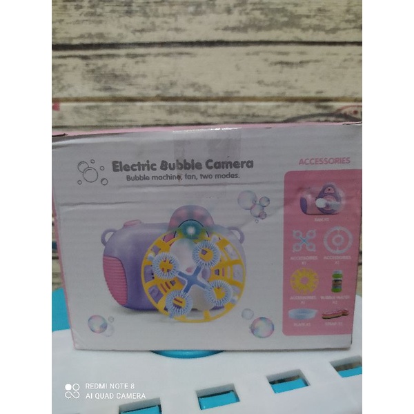 Mainan Anak Kamera Gelembung / Electric Bubble Kamera