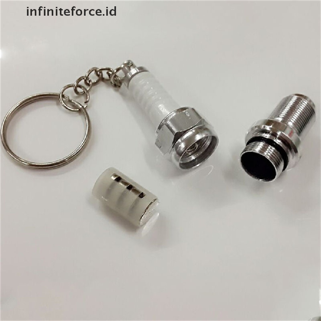 (Infiniteforce.Id) Gantungan Kunci Busi Casual Dengan Lampu Led