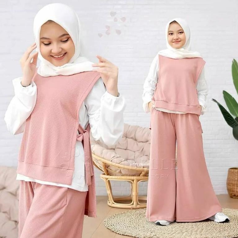 SETELAN ANAK TANGGUNG USIA 10/14 TAHUN/SHERINA SET KIDS/SET ANAK PEREMPUAN/SETELAN MUSLIM/SETELAN AN