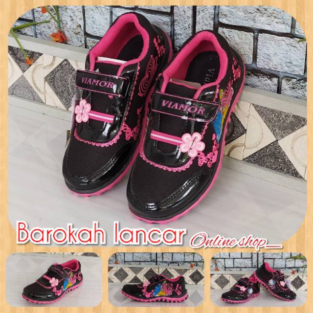 SEPATU FROZEN ANAK TK LUCU PINK SIZE 26-30 SPORTY