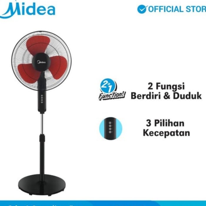 Stand Fan Midea FS4019K / Kipas Angin Midea FS40-19K