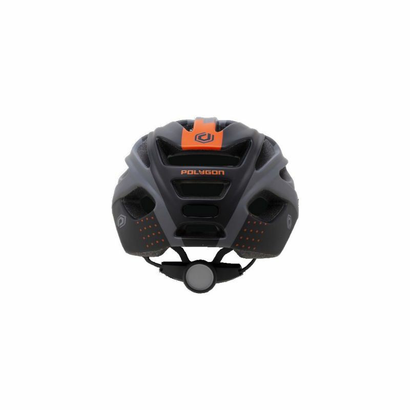 Helm sepeda polygon cliff orange-black size L dan M mtb gravel speda lipat helm polygon