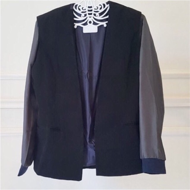 BLAZER JAKET PINK MUDA PINK FANTA . BLAZER JAKET  HITAM lapisan furing dalam