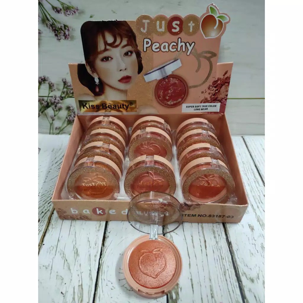 (CYBER) COD TERBARU KISS BEAUTY BLUSHER JUST PEACHY 83187