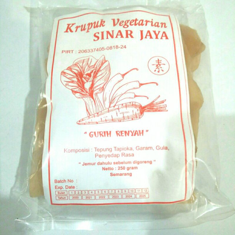 

KERUPUK UDANG VEGE,250g