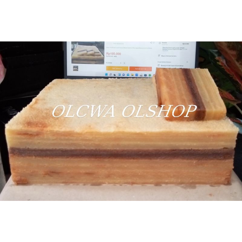 

Engkak Ketan Original Khas LAMPUNG.dipanggang dadakan.20x20x5 cm.