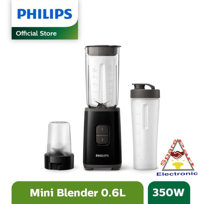 PHILIPS Mini Blender Plastik 0.6L HR2603/90 ORIGINAL TERMURAH