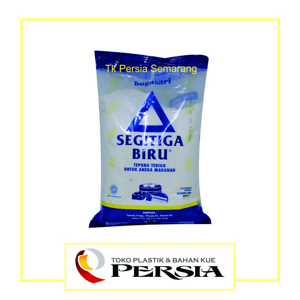 Jual Tepung Terigu Protein Sedang Segitiga Biru Bogasari Kemasan 1 Kg ...