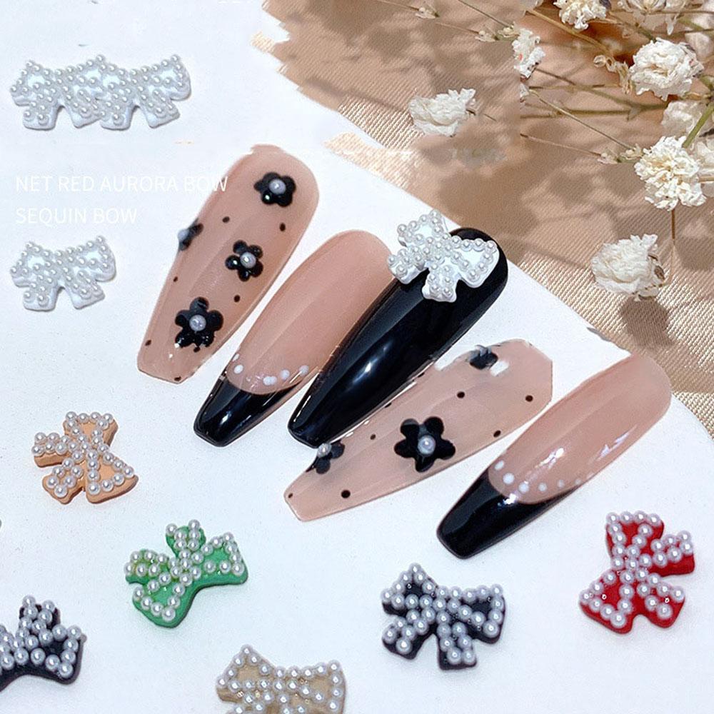 Mxbeauty Ikatan Simpul Perhiasan Kuku Fashion Temperamen Indah DIY Nail Art Desgin