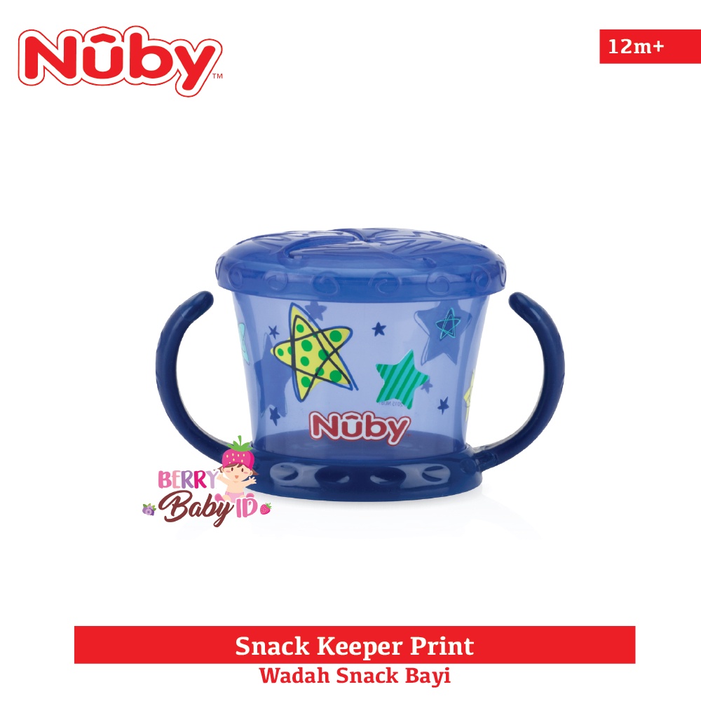 Nuby Snack Keeper Wadah Snack Tempat Makan Bayi Anak Baby Anti Tumpah Berry Mart