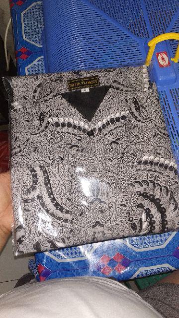 Produsen Batik Solo Babon Angrem Lawasan Kemeja Pria Katun Sragenan Full Furing
