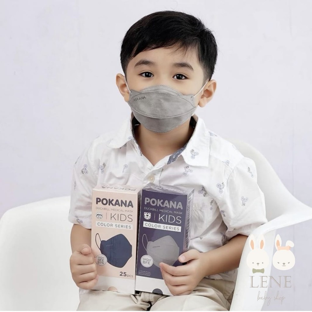 Pokana Duckbill Medical Mask Adult / Kids per Sachet isi 2 pcs