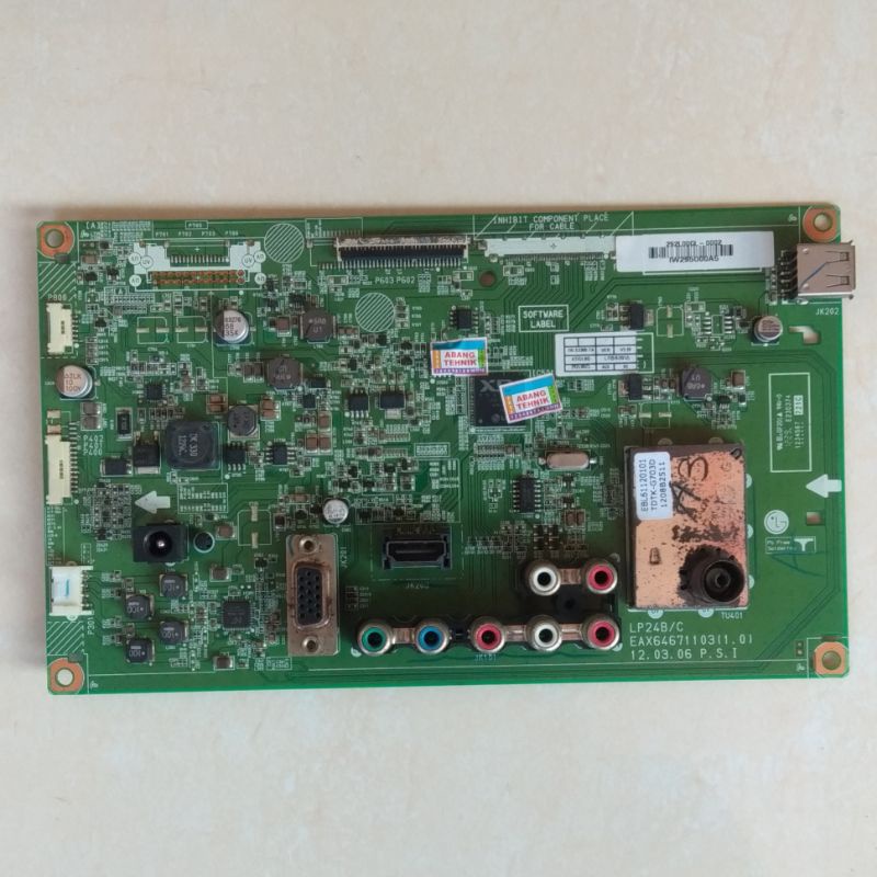MB 19LS3300 MAINBOARD LG TV LED MOTHER BOARD MODEL TYPE 19LS3300-TA