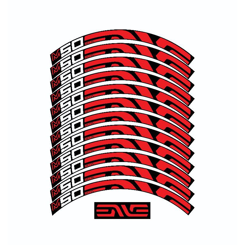 Jual Decal sticker rims velg sepeda MTB DH - ENVE M50 - MERAH | Shopee ...