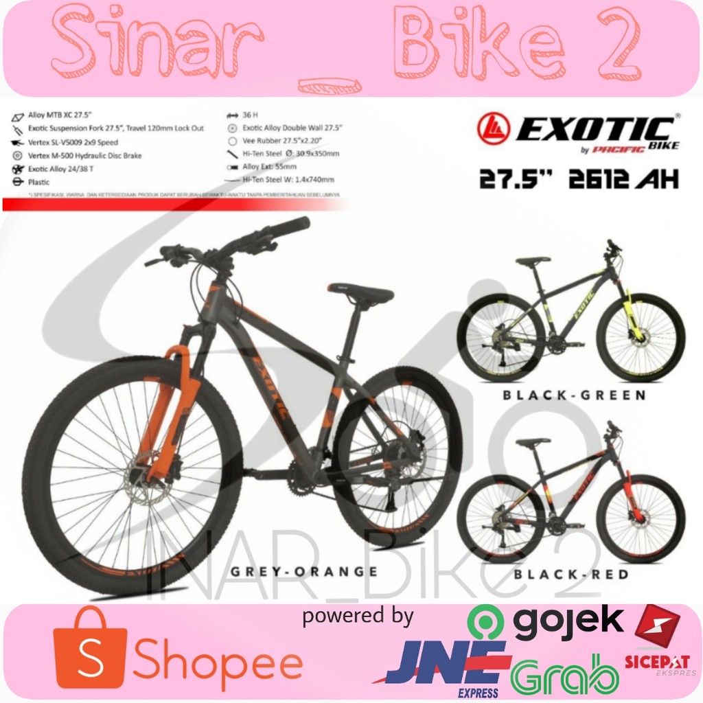 Sepeda Gunung Mtb 27,5Inch Exotic 2612 Ah Hidrolik