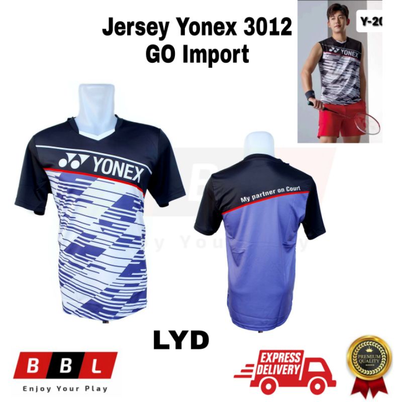 Kaos Badminton Yonex LYD 3012 Grade Ori Import Kaos bulutangkis Kaos olahraga jersey badminton murah