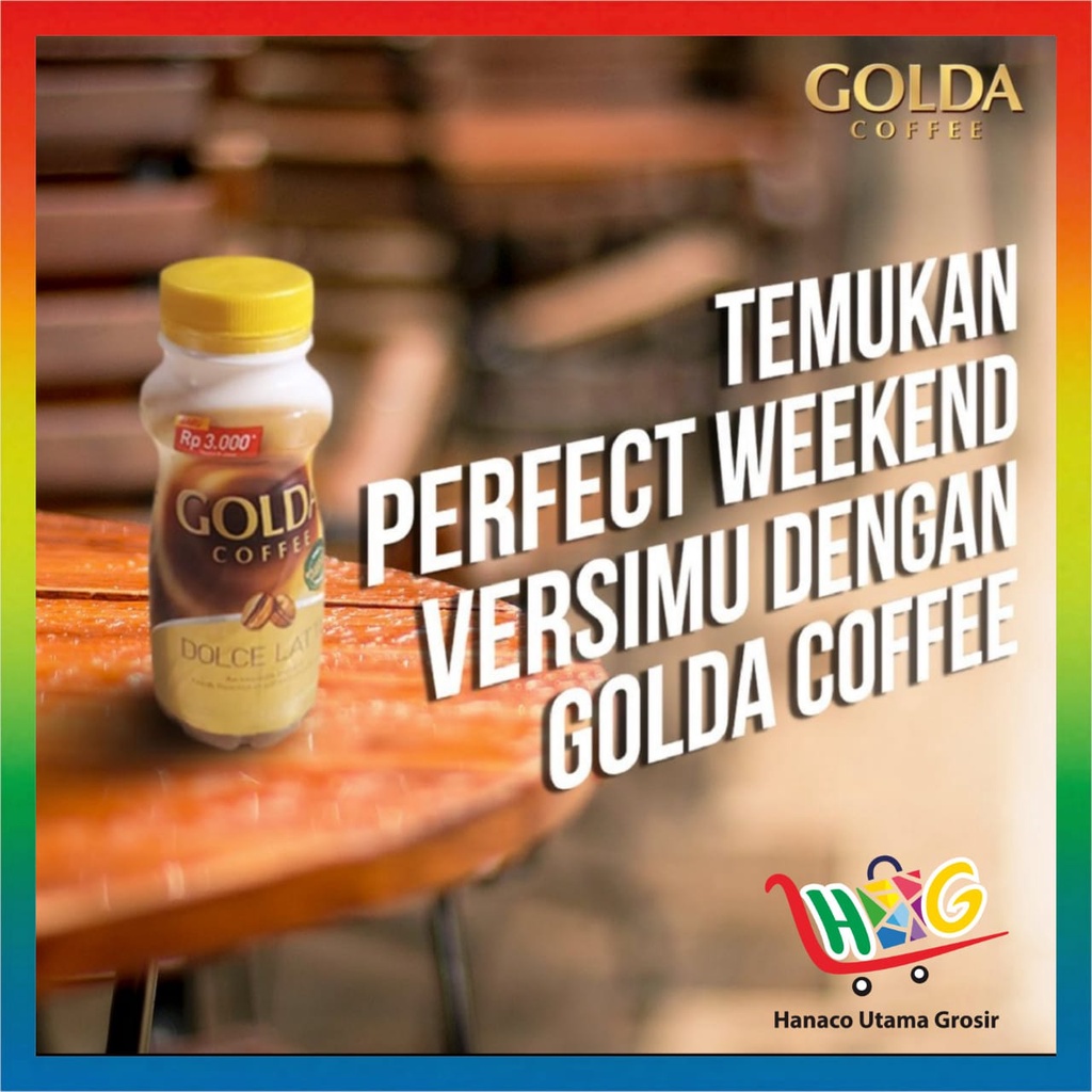 GOLDA Coffee Dolce Latte Kopi Siap Minum Botol 200ML