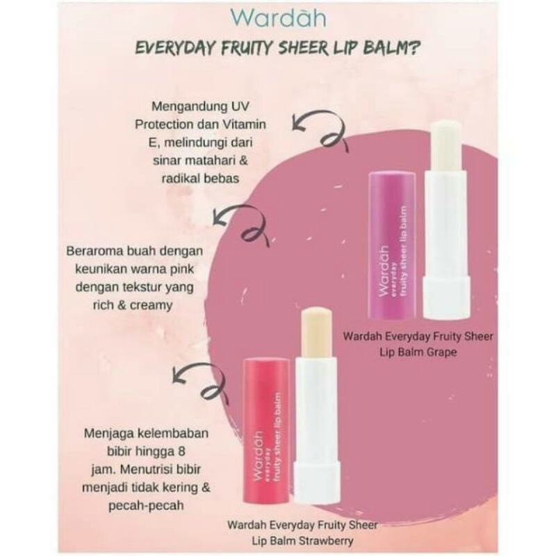 Wardah Every Day Fruity Sheer Lip Balm