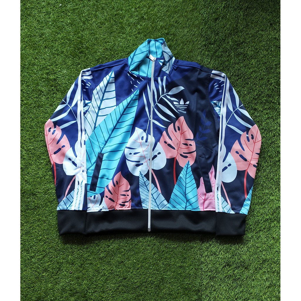 JAKET ADIDAS MOTIF BUNGA FULL PRINTING