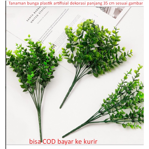 Tanaman bunga plastik artifisial dekorasi panjang 35 cm sesuai gambar