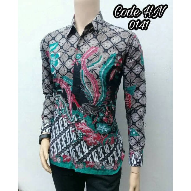 Kemeja Batik Pria Lengan Panjang HN 0141 Batik Pekalongan