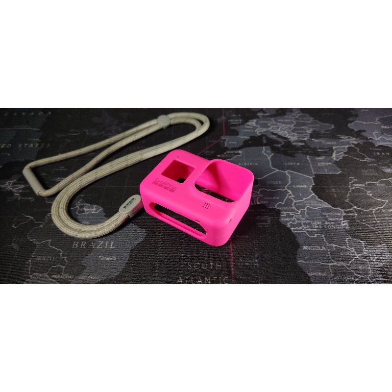 Sleeve Lanyard Go Pro 8 Electric Pink Silicone GoPro Ori Original 2nd Second Bekas