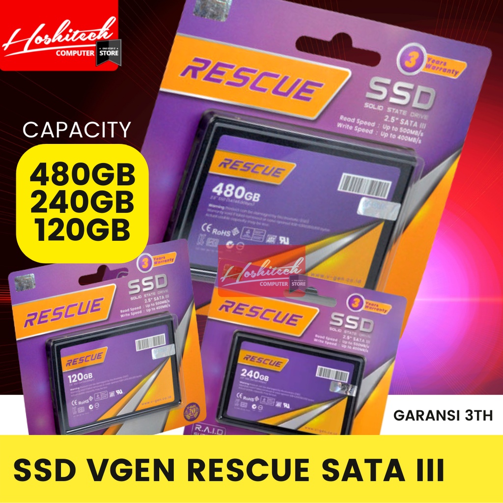 SSD VGEN 480 240 120 GB V-GEN RESCUE SSD 120GB SATA III