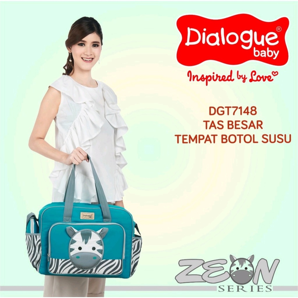 DIALOGUE BABY Tas Bayi Besar + Tempat Botol Susu Diaper Bag Zeon Series - DGT 7148