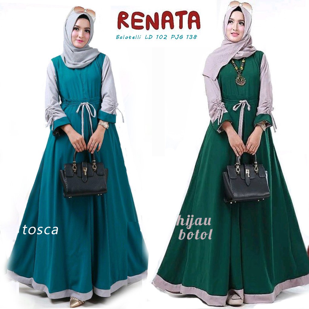 Maxi RENATA Gamis Syari Tanpa Hijab-1