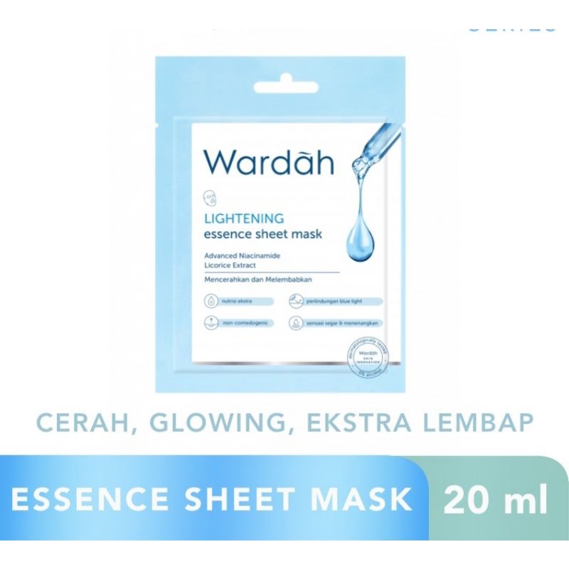 Wardah Lightening Essence Sheet Mask 20 ML