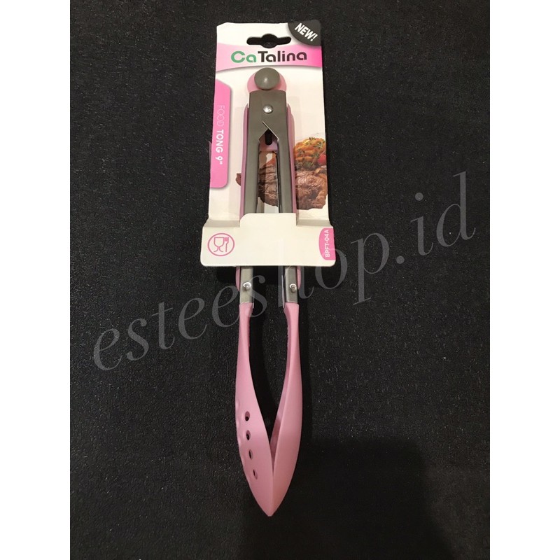 Penjepit Pencapit Capitan Makanan Bulat Bolong Food Tong 9” CaTalina