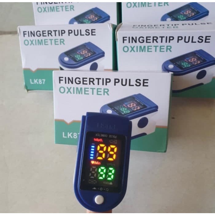 Fingertip Pulse Oxymeter Fingertip Oximeter SpO2 LED Full Colour LK87