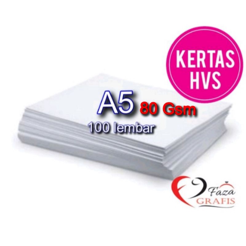 

Kertas hvs A5 gramatur 80 gsm isi 100