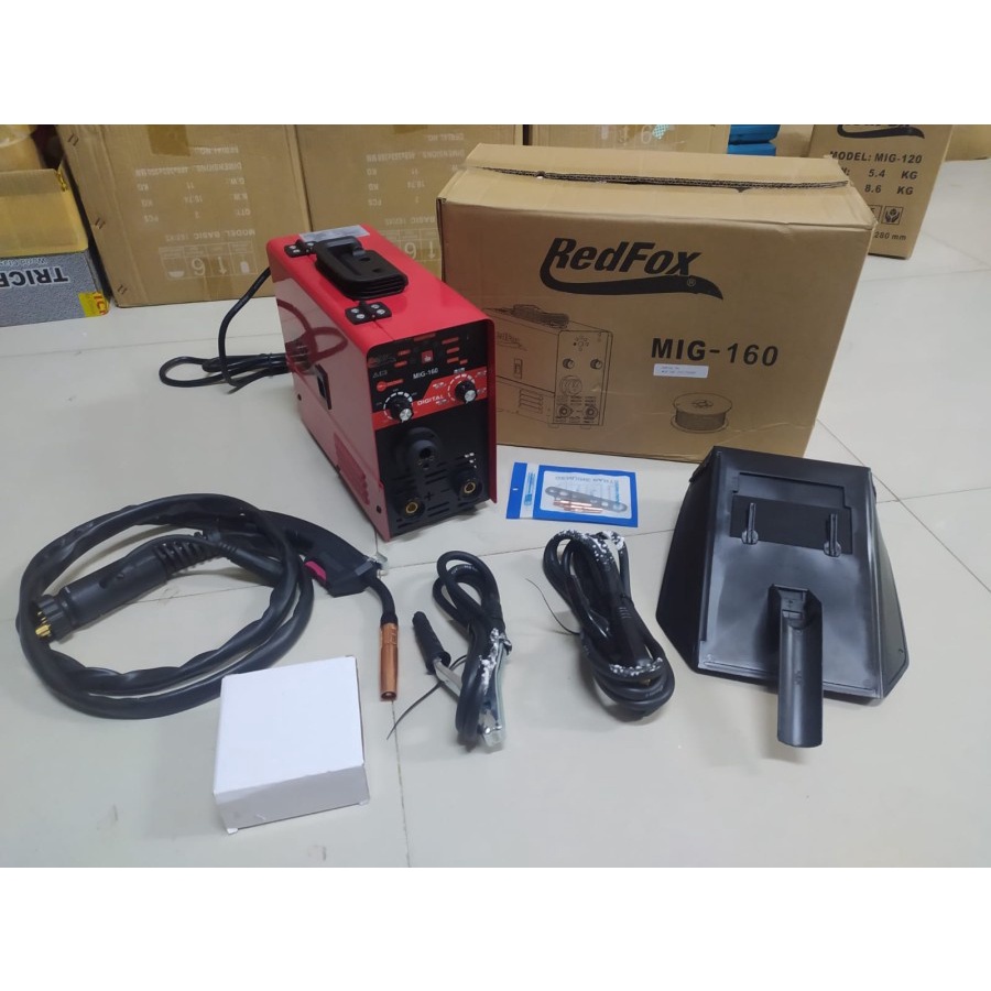 REDBO/REDFOX MIG 120 T Mesin Las CO Flux Core Tanpa Gas CO2 MAG Gasless 120T