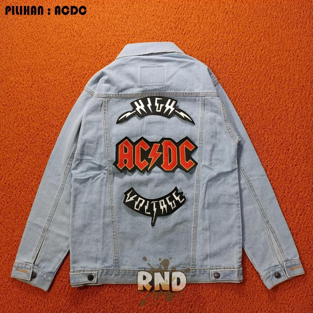 PATCH BORDIR ACDC BACK PATCH BORDIR PATCH BESAR SATU SET
