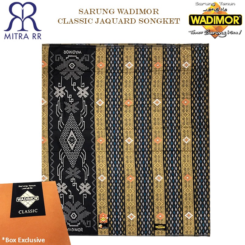 Sarung Wadimor Classic Jacquard Songket Bludru Sarung Tenun Dewasa