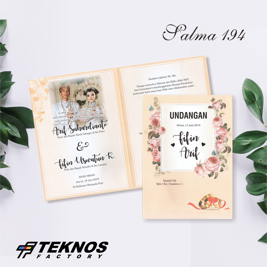 BLANGKO UNDANGAN KOSONG MURAH SALMA 194