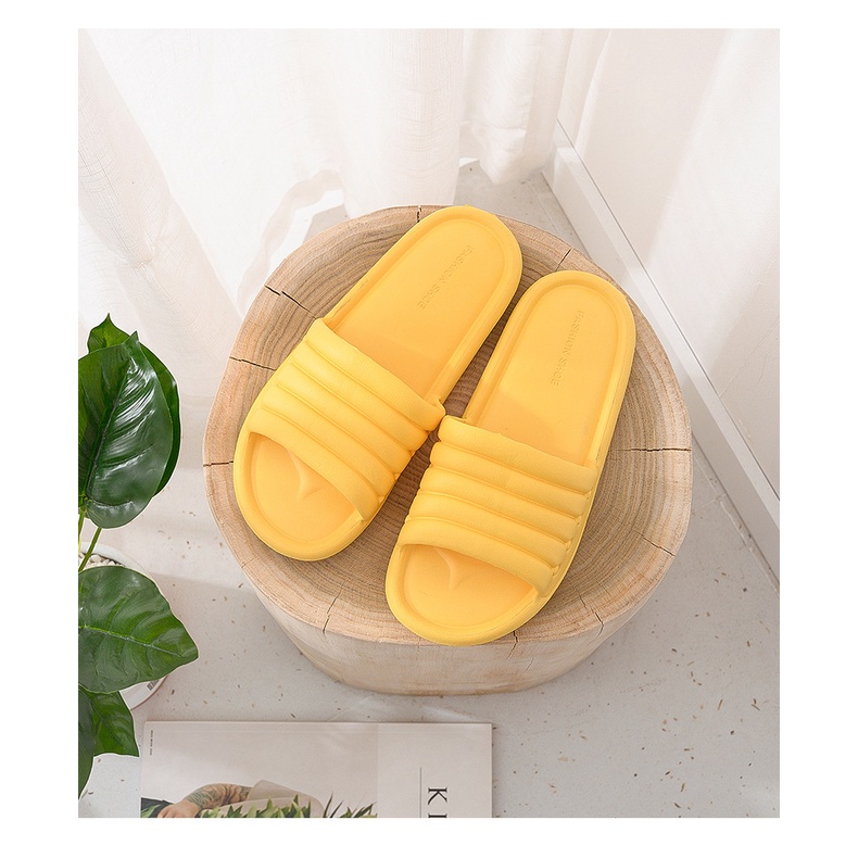 ✨✨004 OSGalery Sandal CANDY EVA color indoor outdoor Rumah Kamar Mandi Anti Slip Empuk✨✨-KUNING