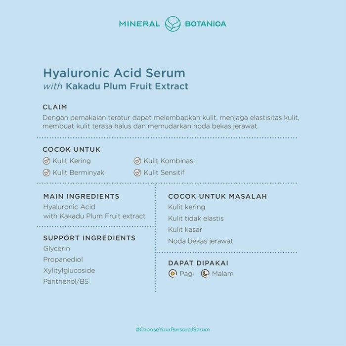 Mineral Botanica Hyaluronic Acid Serum (with Kakadu Plum Fruit Extract