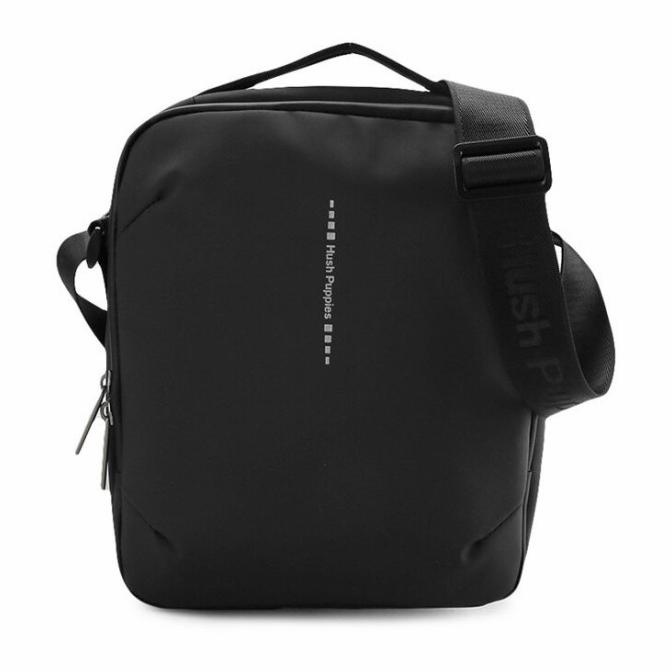 Hush Puppies Willent 2111 Sling Bag Pria Original - Black Shopmanis11