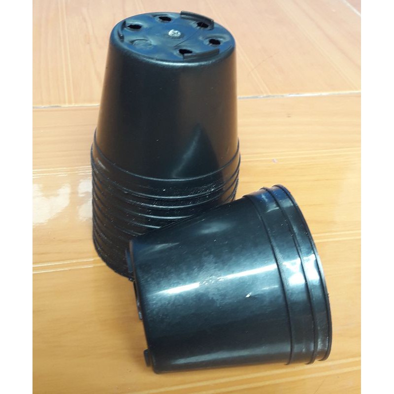 Pot bunga plastik 1 lusin