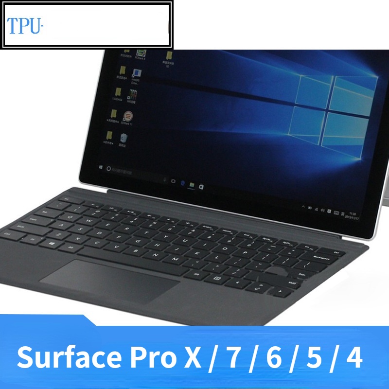 Film Pelindung Keyboard Untuk Microsoft Surface Pro X / 7 / 6 / 5 / 4 Notebook Laptop 3 Buku 2 Komputer