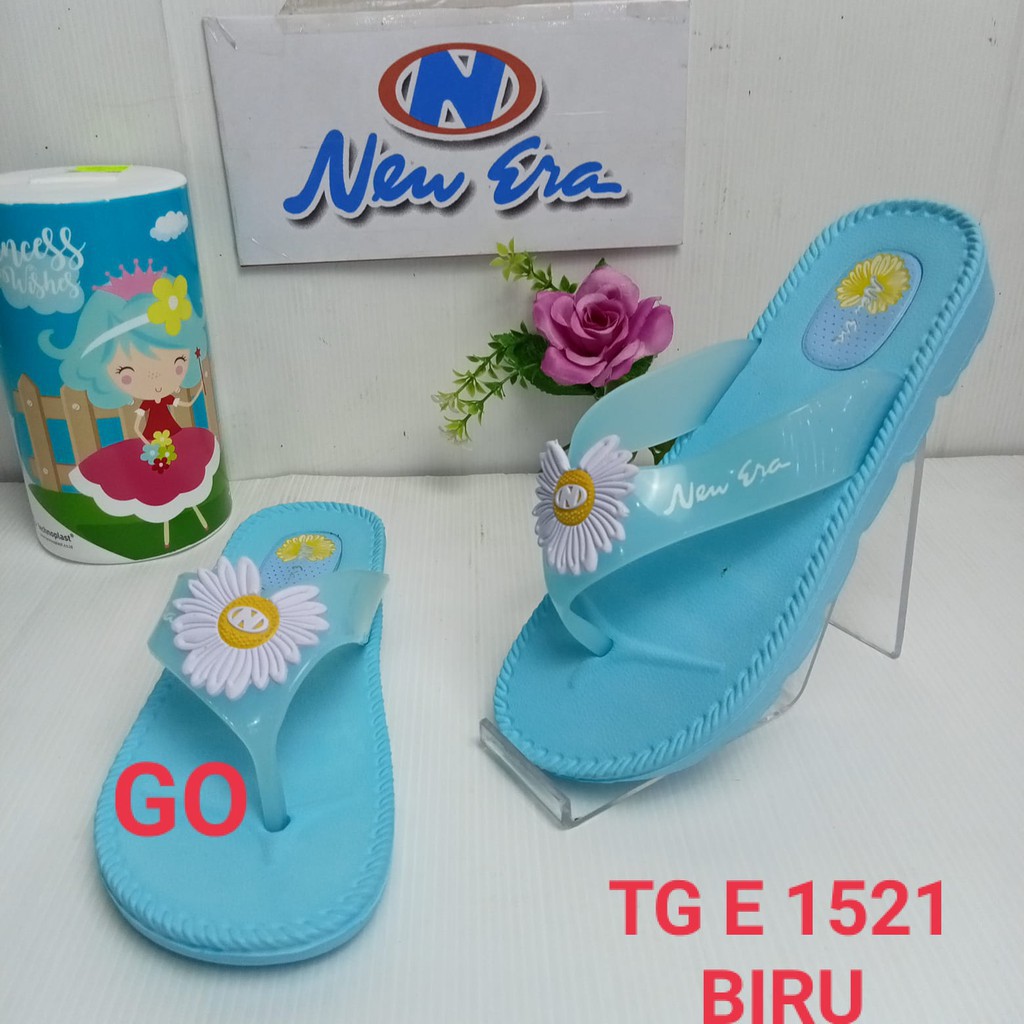 gof NEW ERA TG E 1521 Sandal Japit Sun Flower Anak Perempuan Sendal karet Anti Slip Original