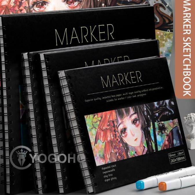 

Marker Pad 50 Sheets 130G Professional No Penetration Paper Sketchbook