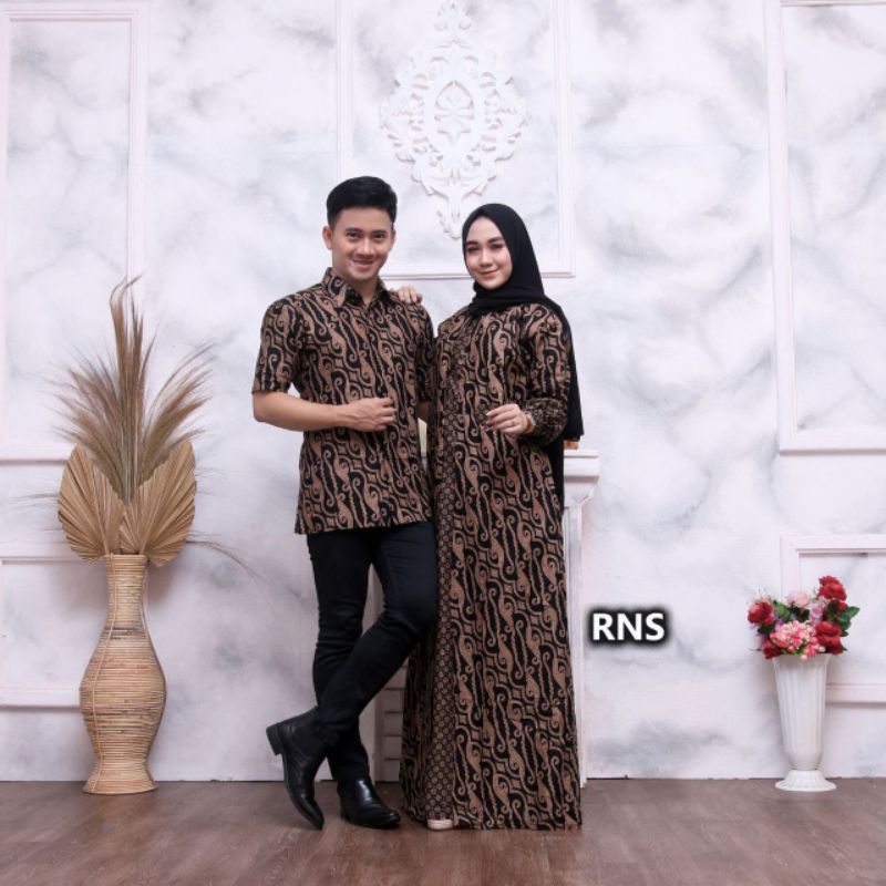 BAJU BATIK COUPLE | COUPLE BATIK KELUARGA | SARIMBIT BATIK KELUARGA | SERAGAM Motif Seno Jarum