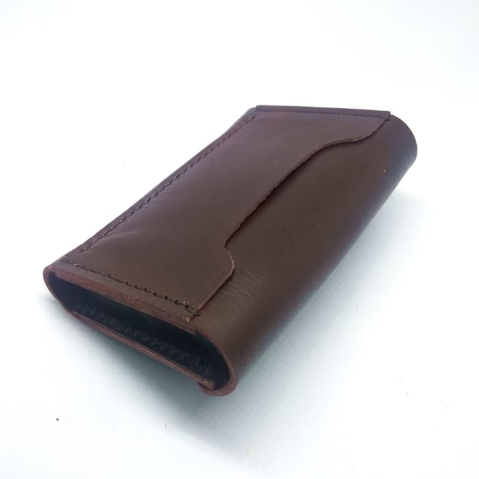 dompet kartu muat banyak model amplop simpel warna coklat - PHWL245