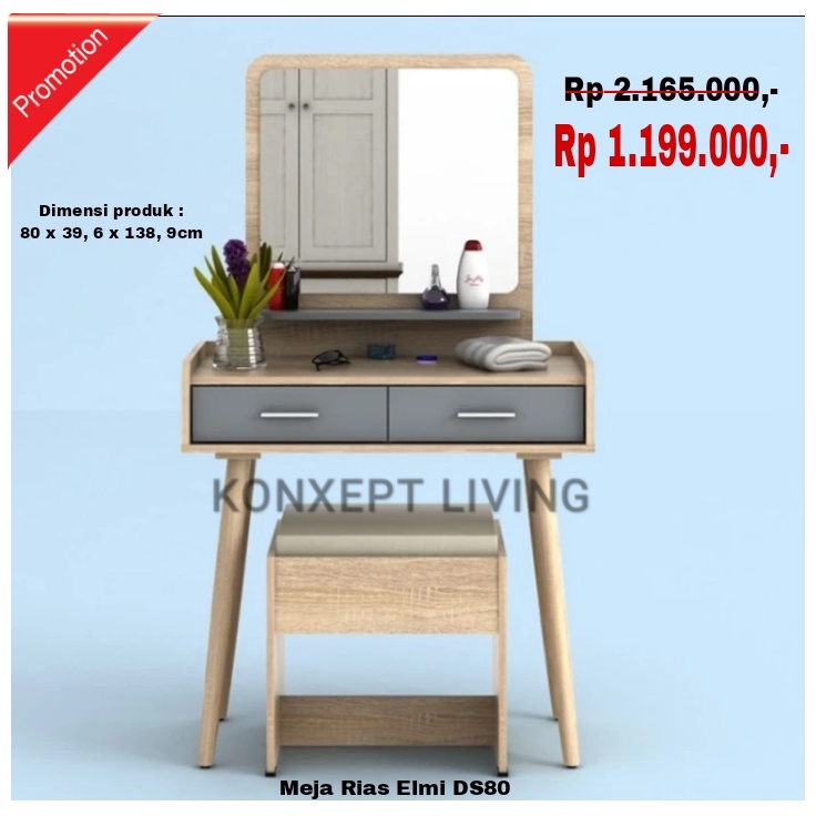 Pro Design - Meja Rias Minimalis DS80