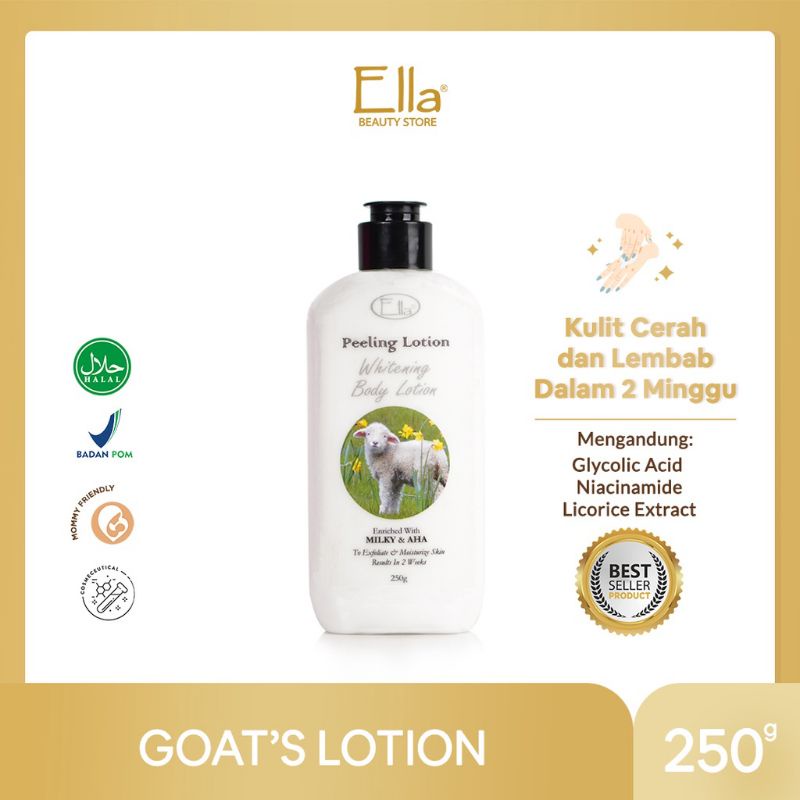 ELLA SKINCARE Handbody Goat Lotion Pemutih Tubuh Whitening AHA