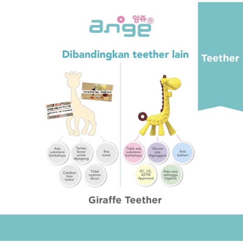 ANGE Teether with Clip And Case - Gigitan bayi